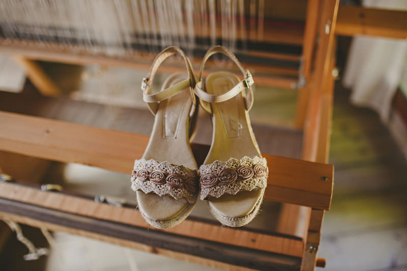 zapatos novia boda campo