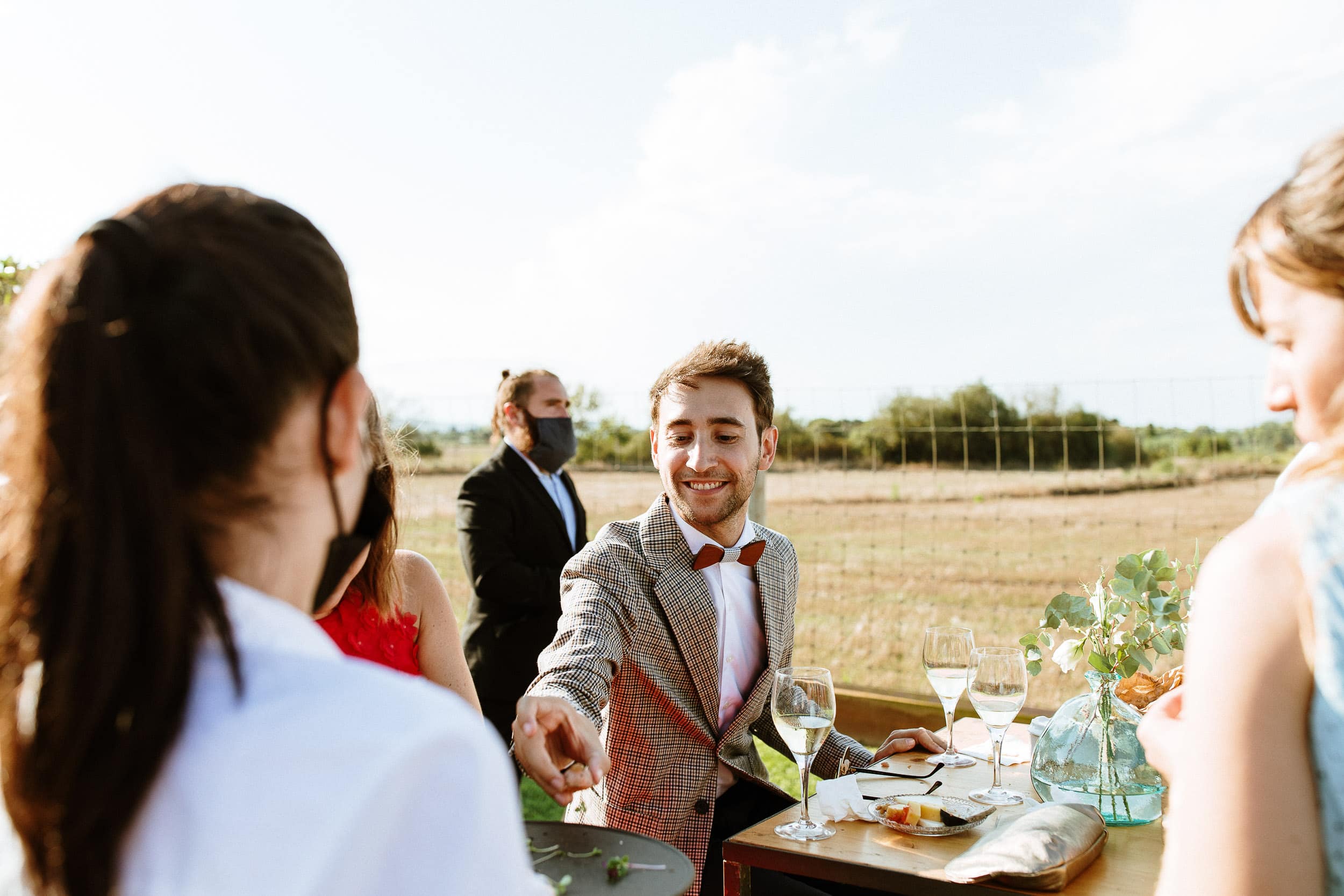 boda al aire libre en el campo