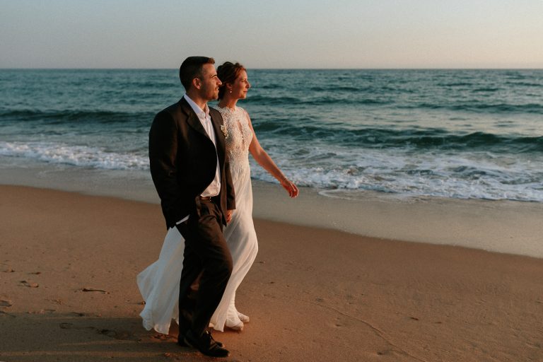 Wedding in a beach in Cadiz, Andalusia, Spain.