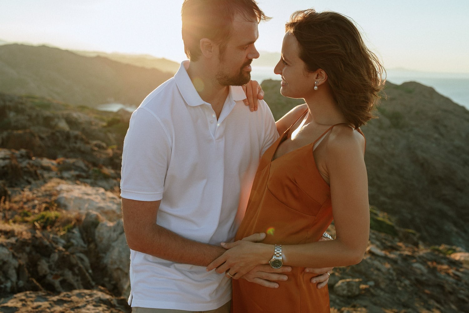 fotografias embarazada barcelona puesta sol